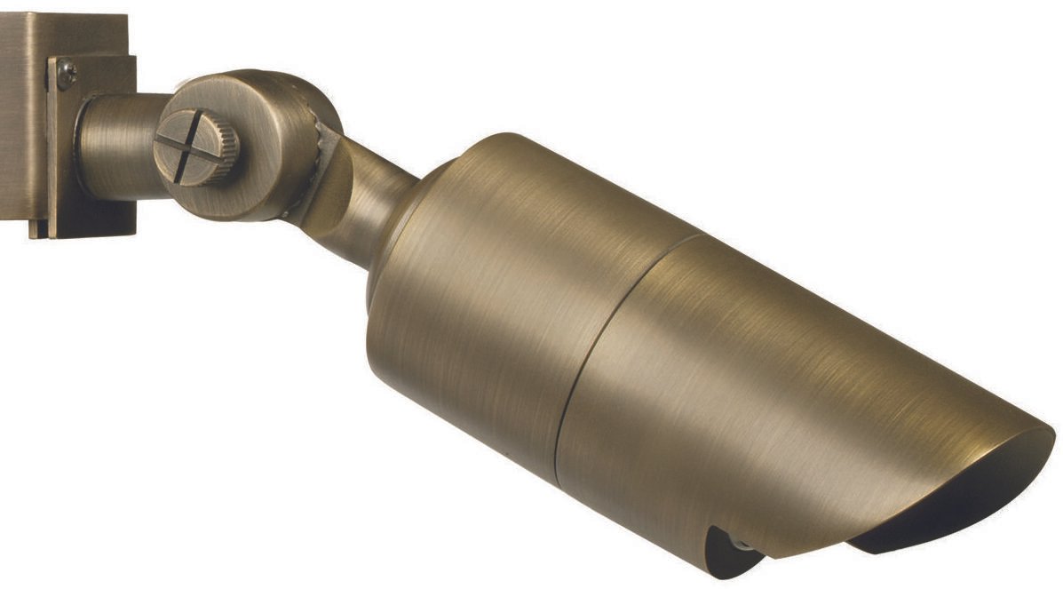 Brass Bullet Down Light, Antique Bronze, No Lamp — view 1
