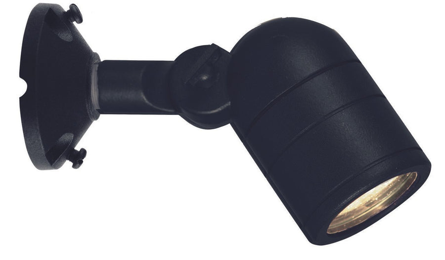 Aluminum Bullet Down Light, Black, No Lamp