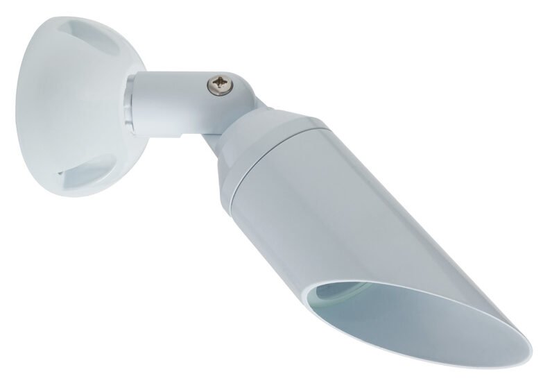 Aluminum Bullet Down Light, White, No Lamp — view 1