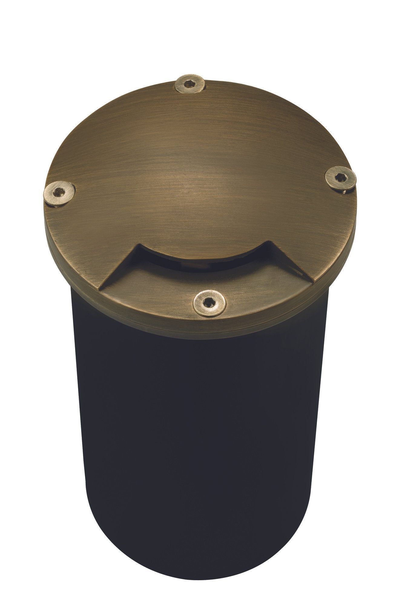Brass 90º Marker Light, Antique Bronze, No Lamp — view 1