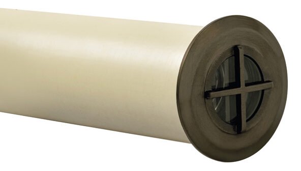 Brass Cross Light, Gun Metal, 3W Integrated LED — view 1