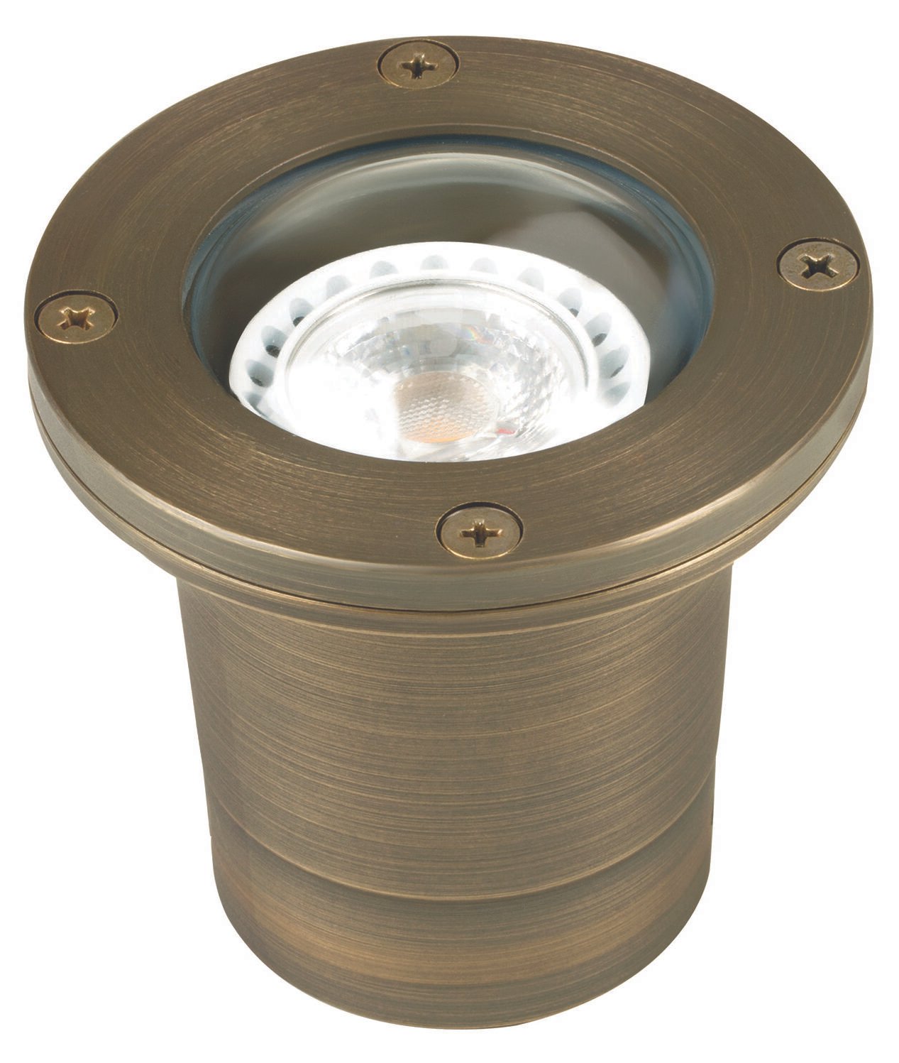 Stainless Steel Lensed Well Light, 316 Marine Grade Stainless Steel, No Lamp — view 1