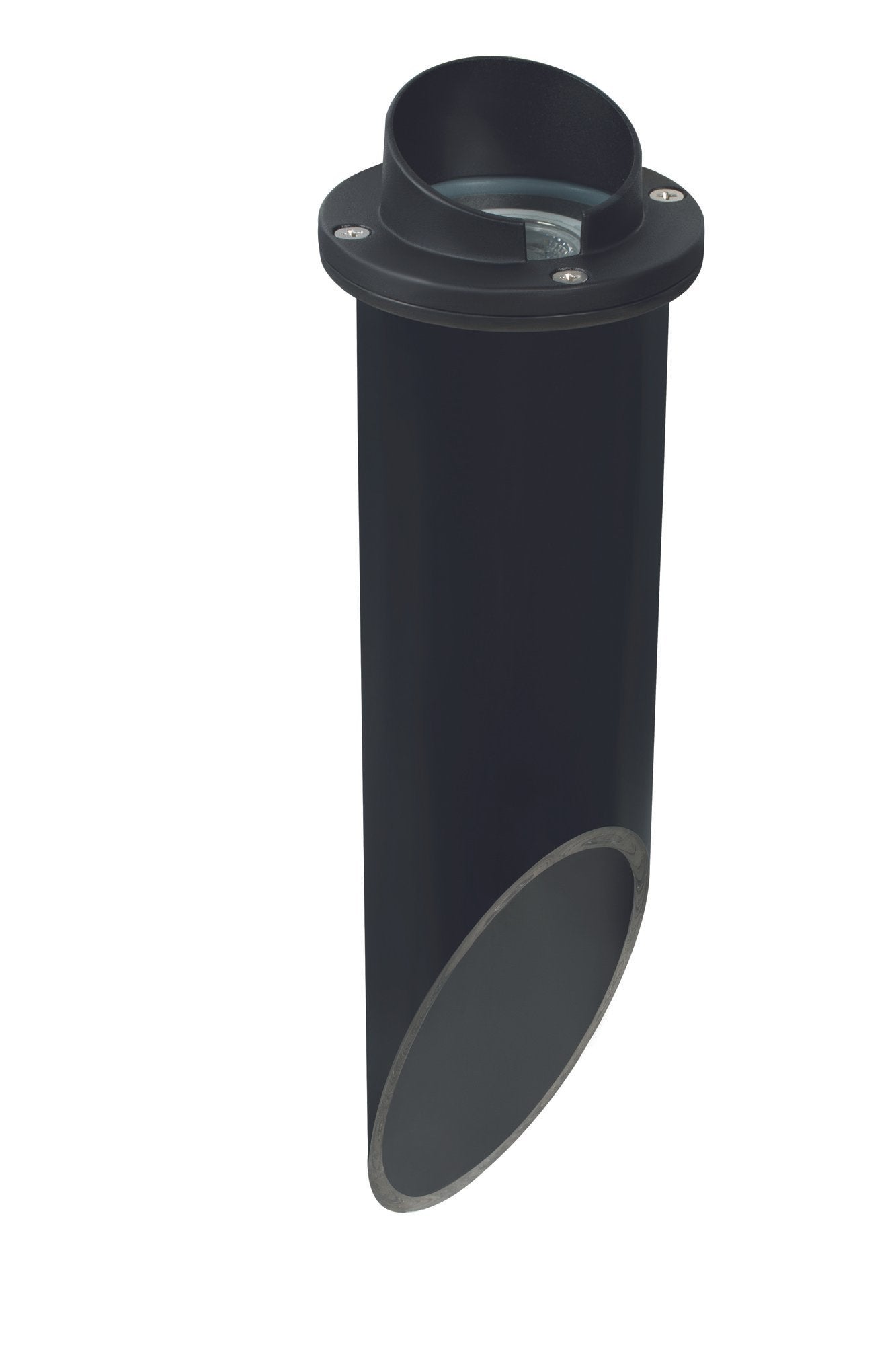 Composite Hooded Well Light, with PVC, Black, No Lamp — view 1