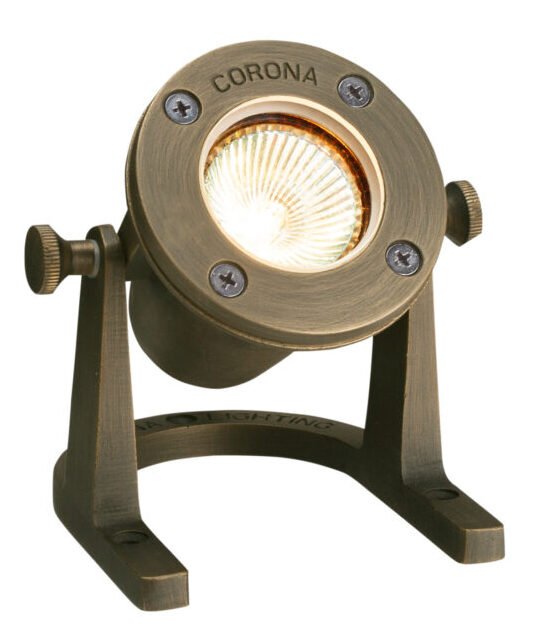 Brass Lensed Underwater Light, 50' Cord, Antique Bronze, No Lamp — view 1