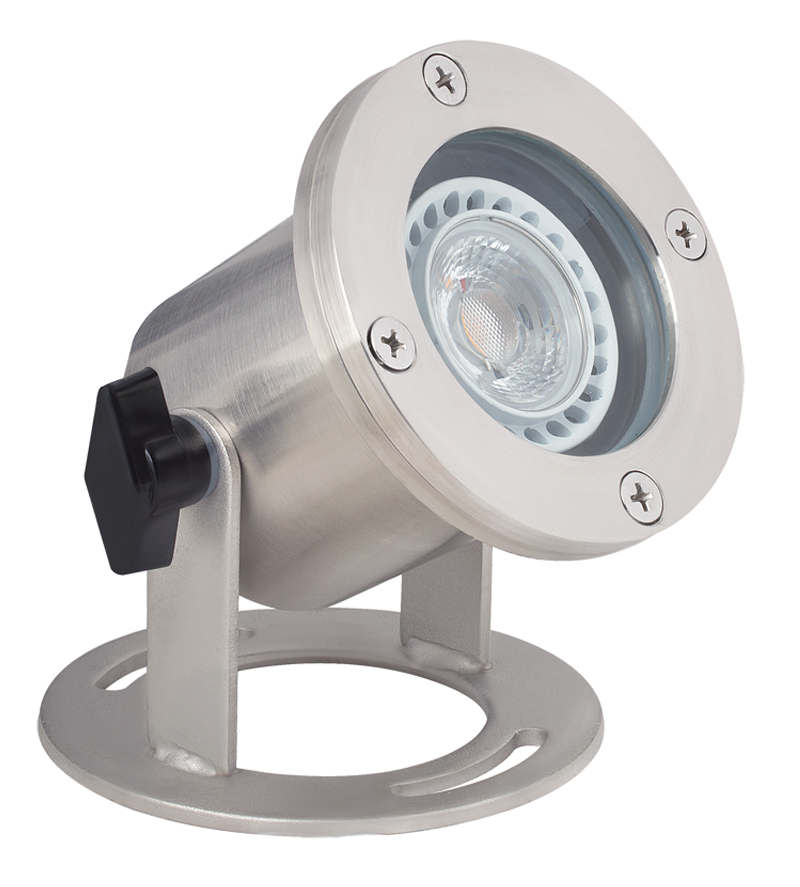 Stainless Steel Underwater Light, 30' Cord, 316 Marine Grade Stainless Steel, No Lamp — view 1