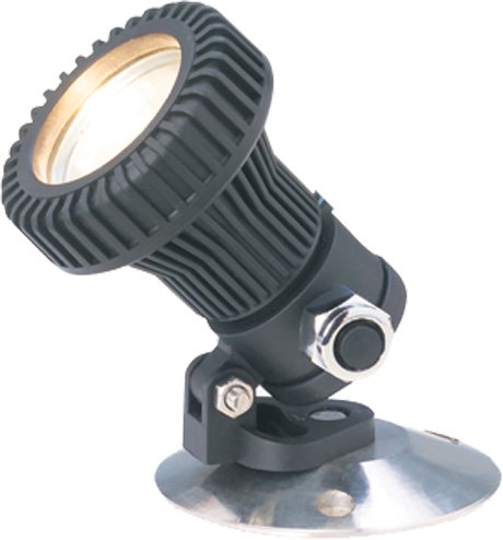 Composite Underwater Light, Large, 30' Cord, Black, No Lamp — view 1