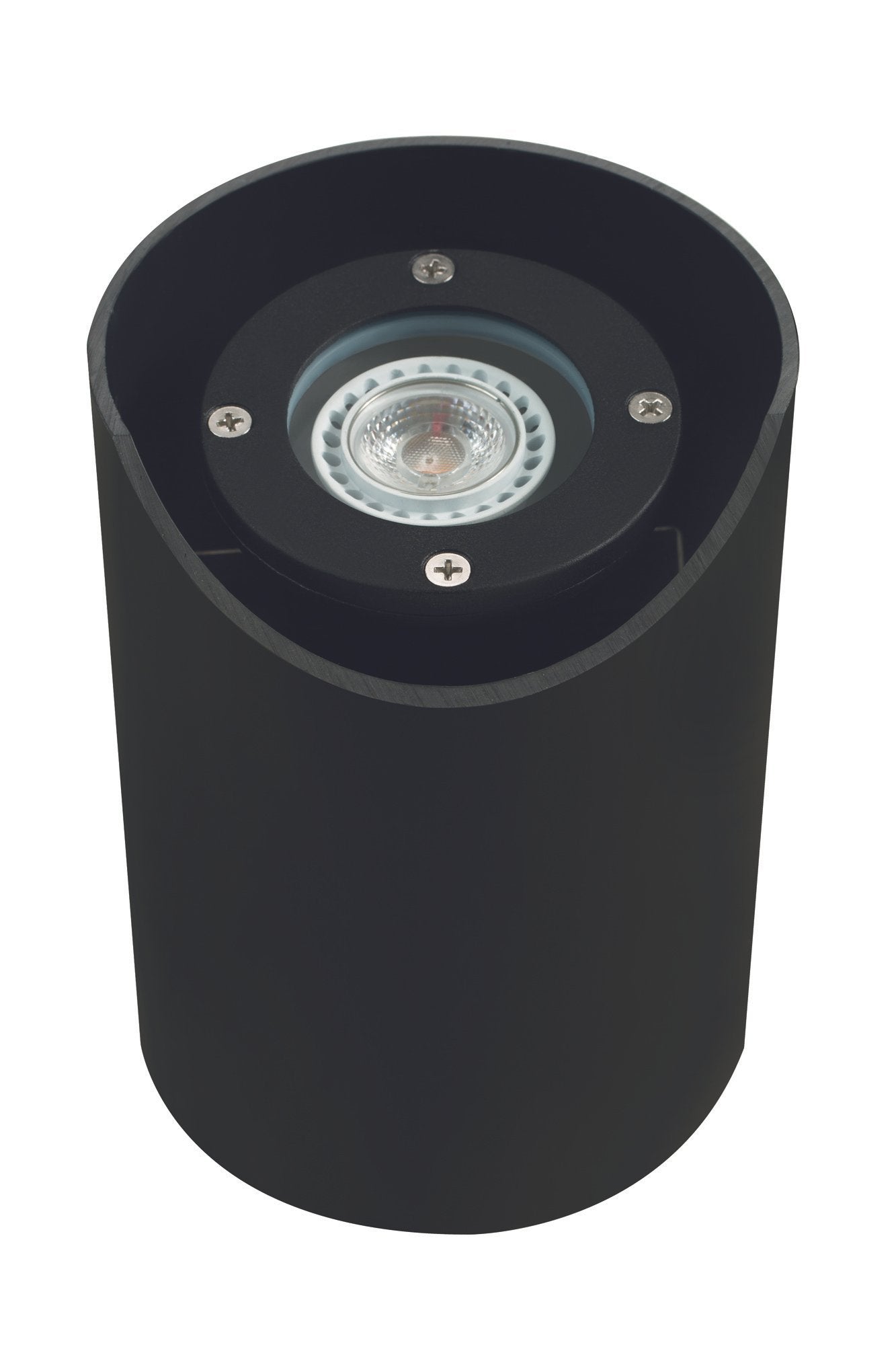 Aluminum Adjustable Lensed Well Light, Black, No Lamp — view 1