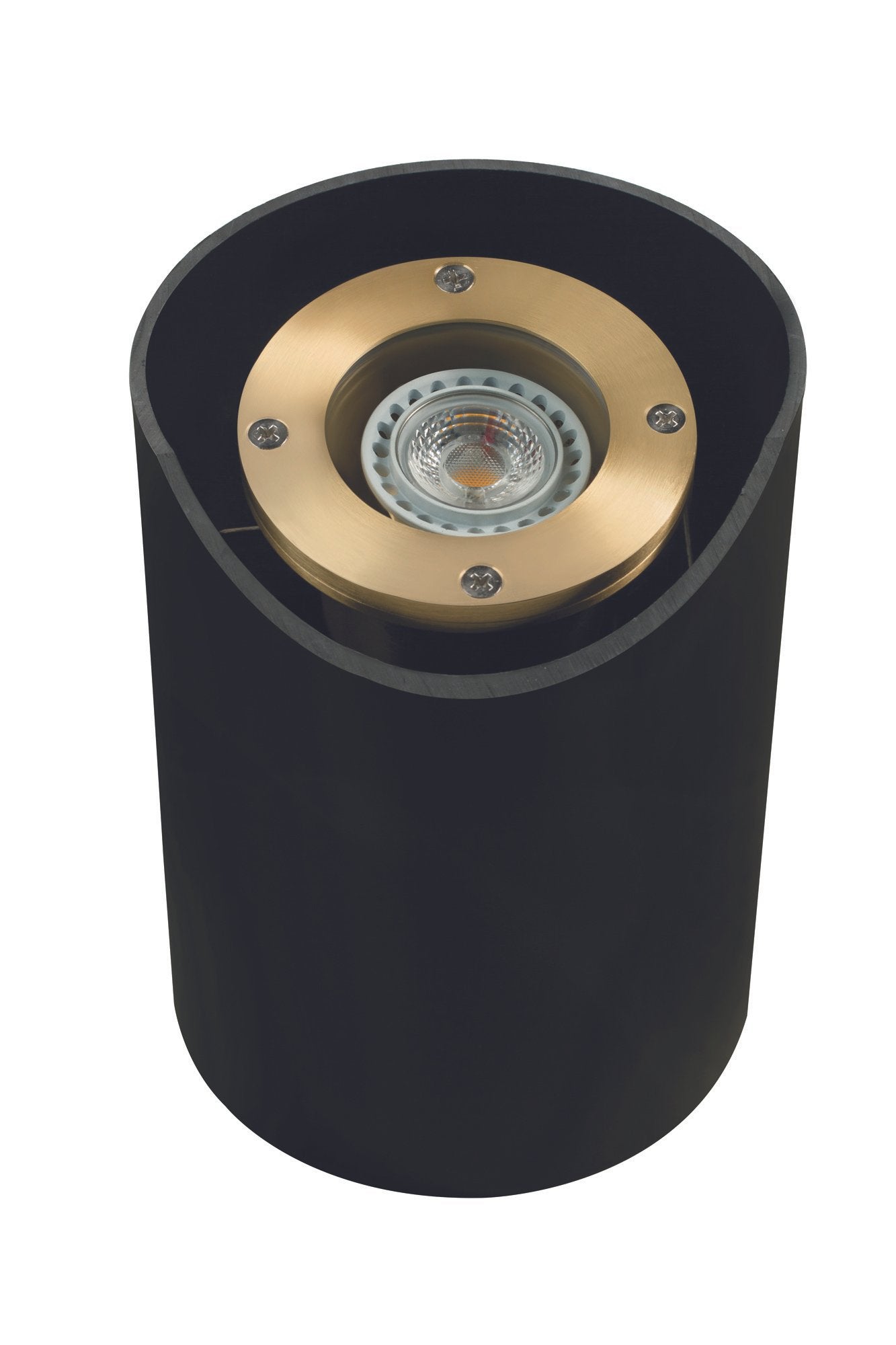 Composite Adjustable Lensed Well Light, Black, No Lamp — view 1