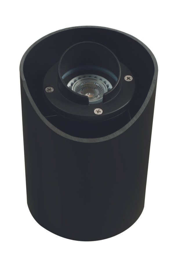 Aluminum Adjustable Hooded Well Light, Black, No Lamp