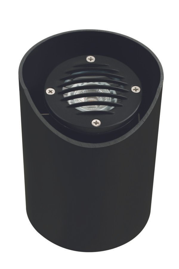 Aluminum Adjustable Louvered Well LIght, Black, No Lamp — view 1