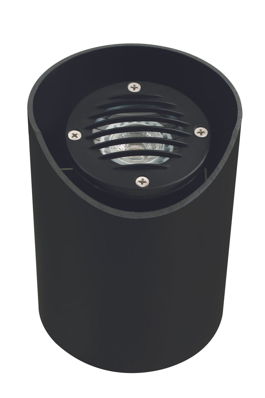 Composite Adjustable Louvered Well Light, Black, No Lamp