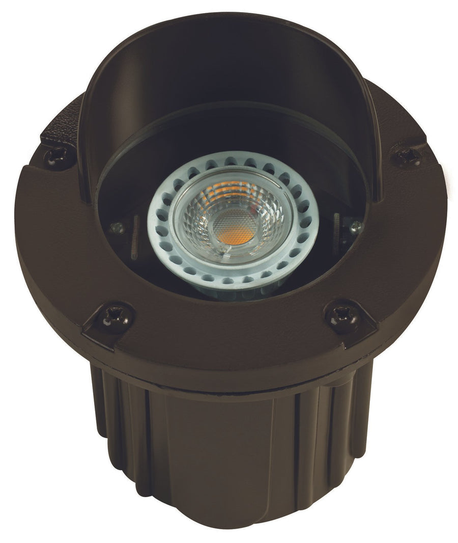 Composite Adjustable Hooded Well Light, Bronze, No Lamp