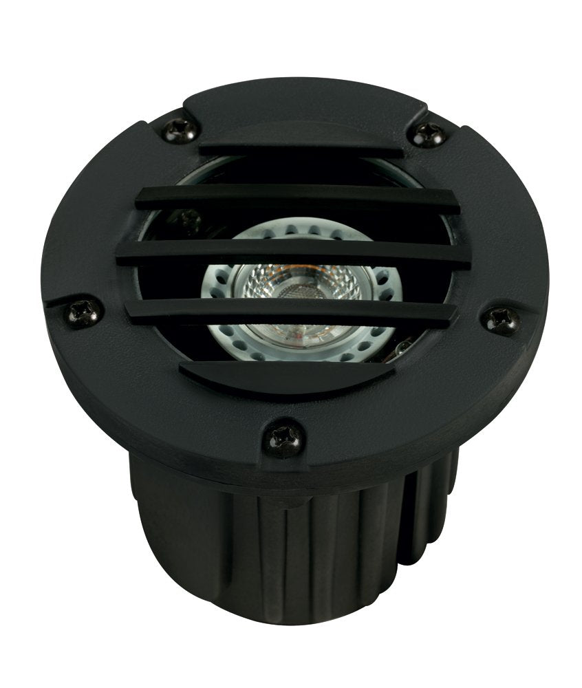 Composite Adjustable Louvered Well Light, Black, No Lamp — view 1