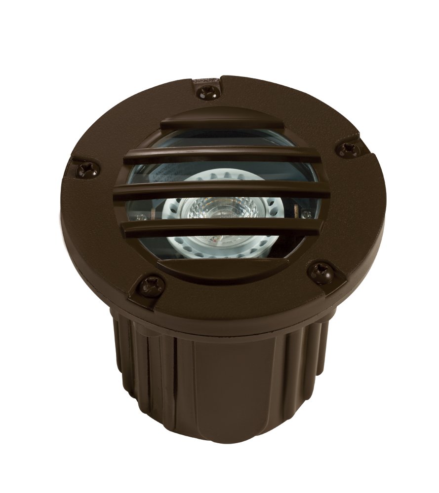Composite Adjustable Louvered Well Light, Bronze, No Lamp