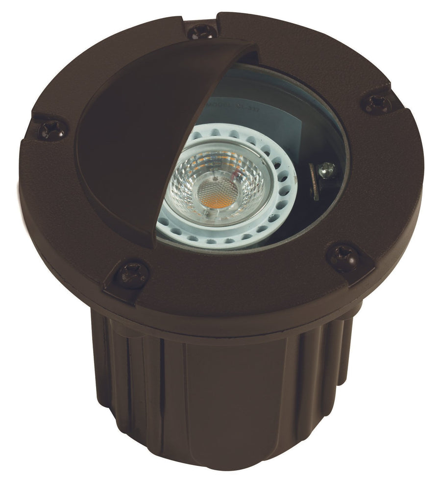 Composite Adjustable Half-Moon Well Light, Bronze, No Lamp