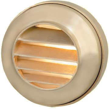 Brass Step Light, Natural Brass, No Lamp — view 1
