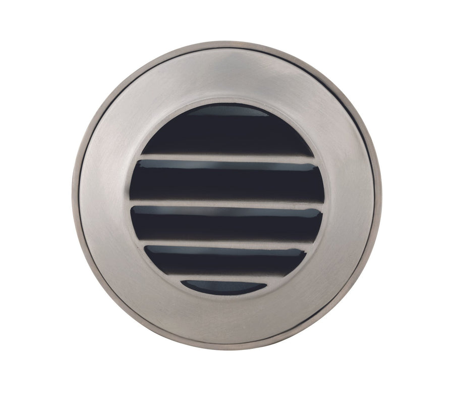 Brass Step Light, Silver Plated, No Lamp