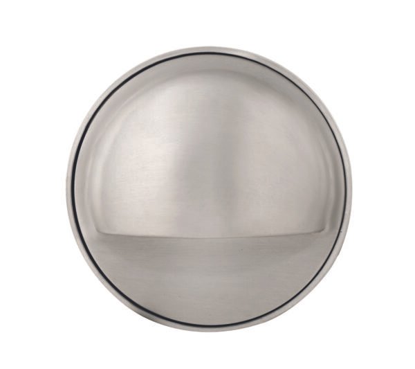 Brass Step Light, Silver Plated, No Lamp