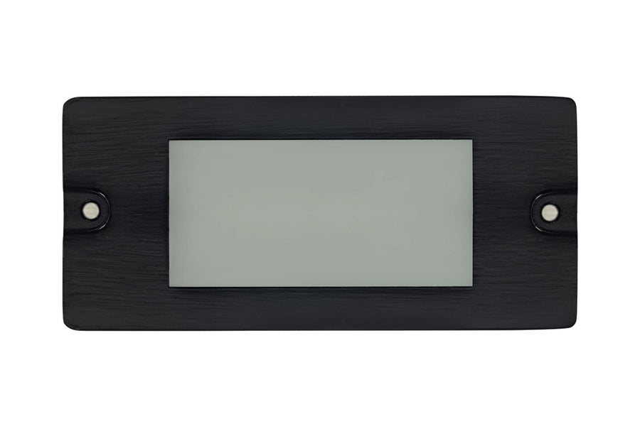 Aluminum 5½” Small Lensed Backless Box, Step Light, Black, 2.5W Integrated LED