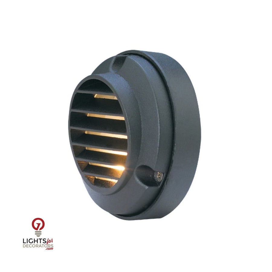 Aluminum Louver Step Light,  White,  No Lamp