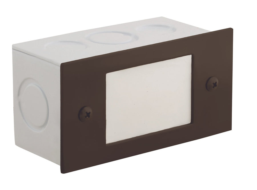 Aluminum Lensed Step Light, Bronze, No Lamp