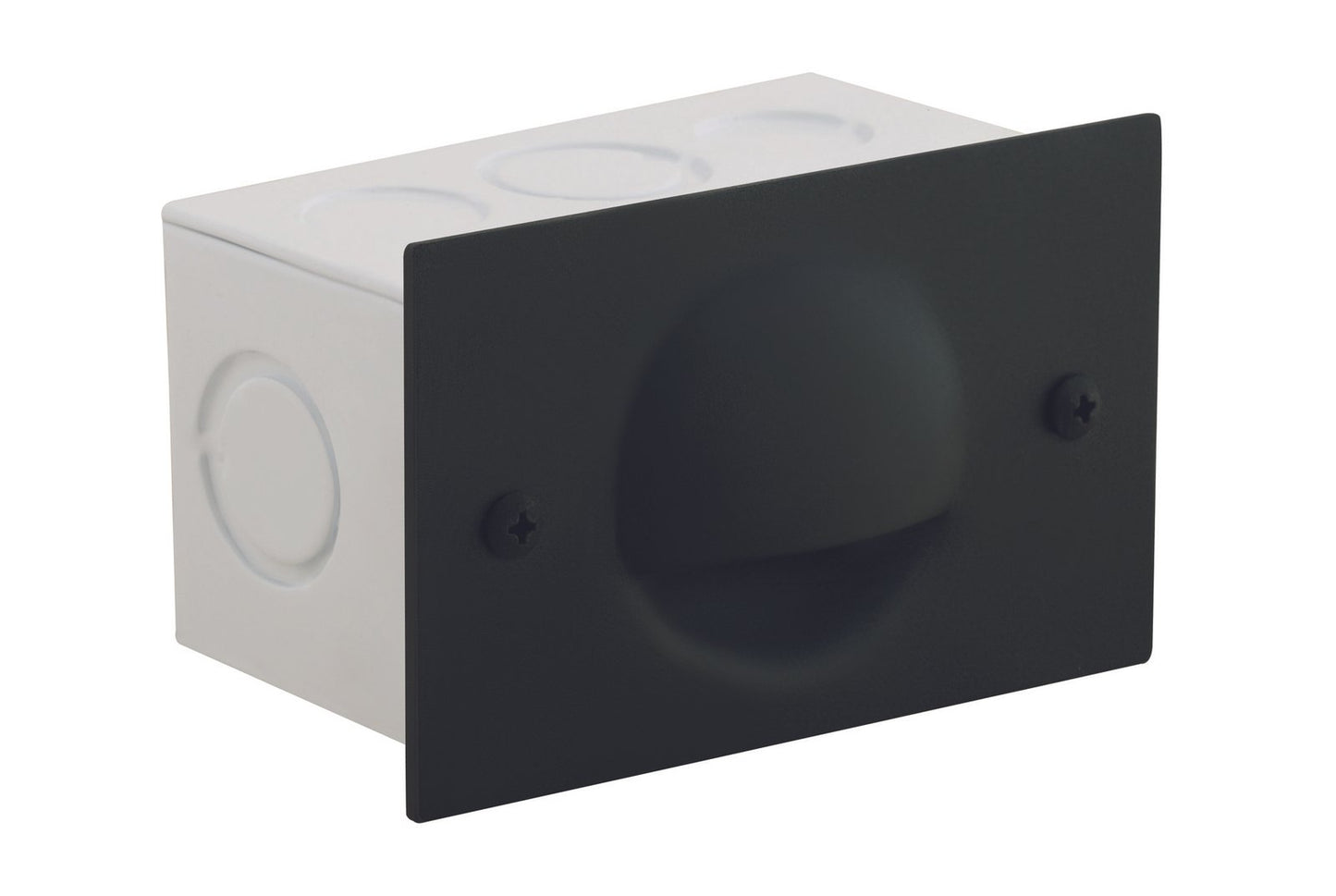 Aluminum Half-Moon Step Light, Black, No Lamp — view 1