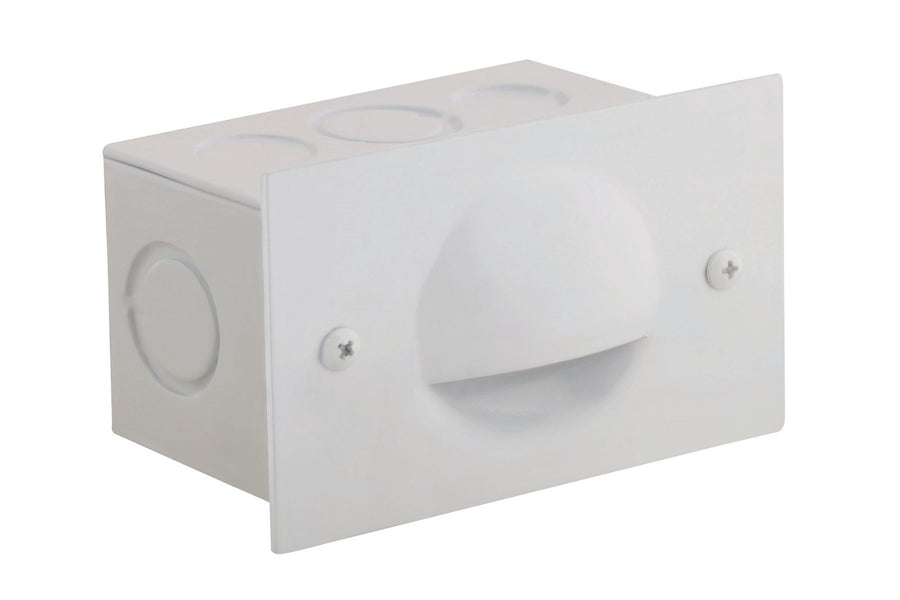 Aluminum Half-Moon Step Light, White, No Lamp