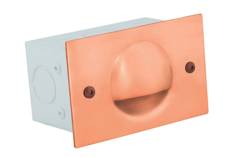Copper Half-Moon Step Light, Raw Copper, No Lamp