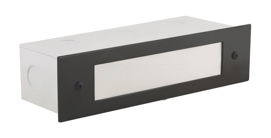 Aluminum Lensed Brick Light, Black, No Lamp