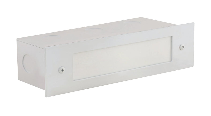 Aluminum Lensed Brick Light, White, No Lamp