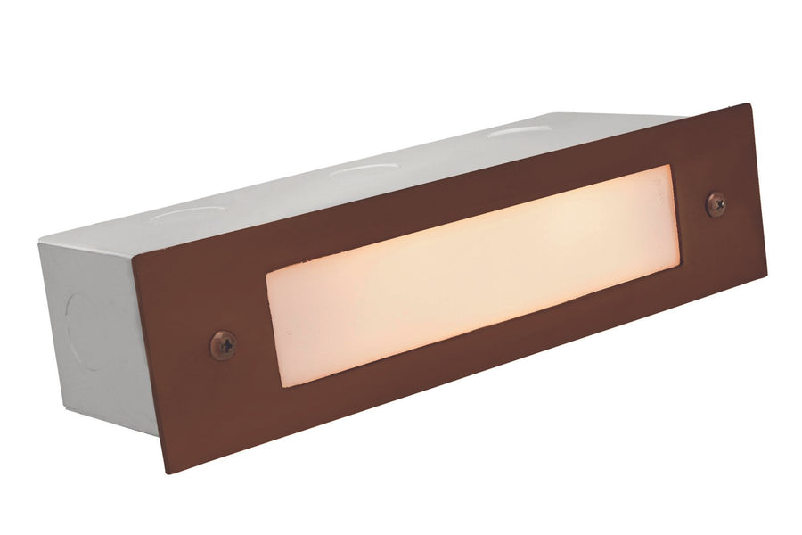 Brass Lensed Brick Light, Gun Metal, No Lamp