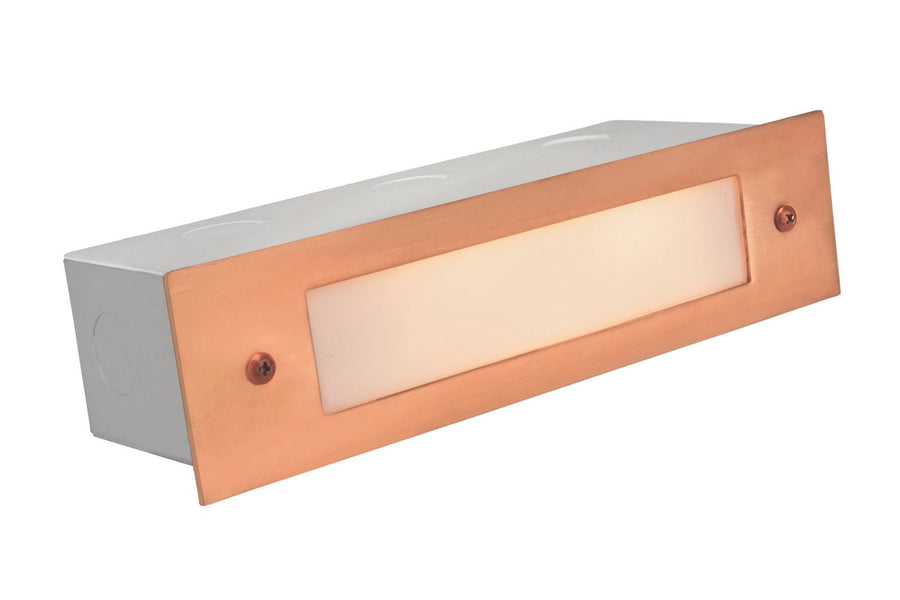 Copper Lensed Brick Light, Raw Copper, No Lamp