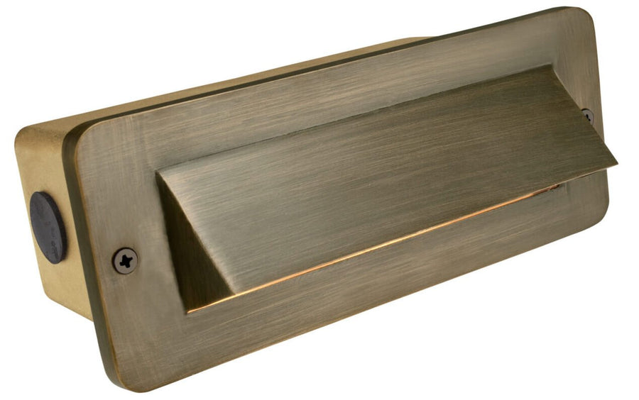 Brass 1 Louver Brick Light, Antique Bronze, No Lamp