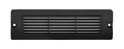 Brass 8¾” Large Louvered Backless Box, Brick Light, Gun Metal, 5W Integrated LED — view 1