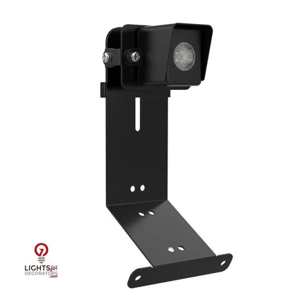 Brass RGB-WW Bluetooth Adjustable Gutter Light, Black, 1W-2W LED