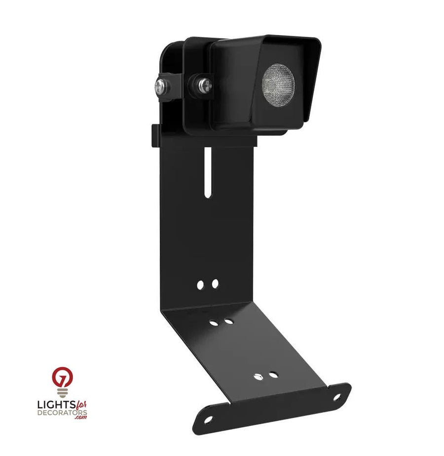 Brass RGB-WW Bluetooth Adjustable Gutter Light, Black, 1W-2W LED