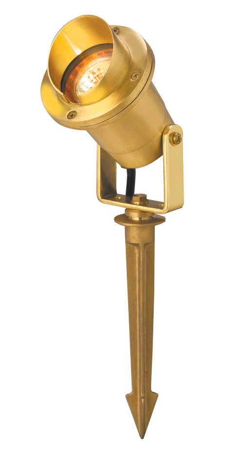 Brass Hood, Adjustable w/Yoke, Natural Brass, No Lamp