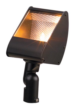 Aluminum Mini Flood, Bronze, No Lamp — view 1