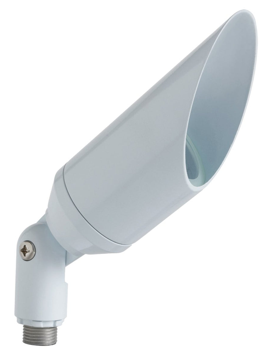 Machined Aluminum Long Shroud Bullet, White, No Lamp