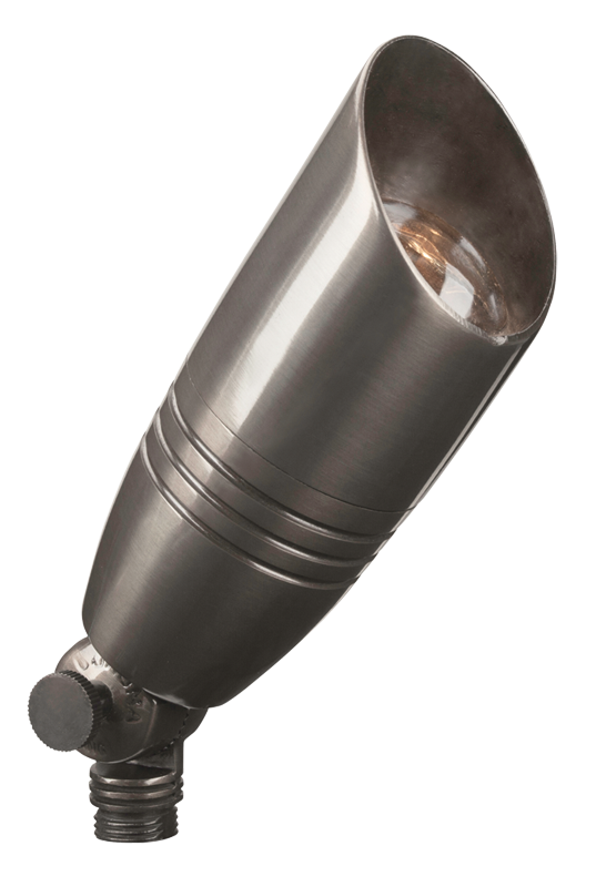 Brass Architectural Bullet, Gun Metal, No Lamp