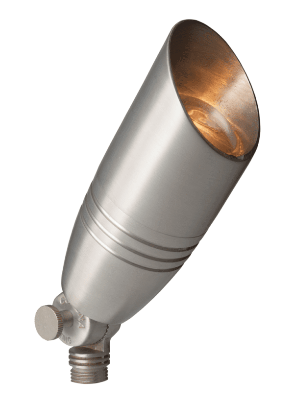 Brass Architectural Bullet, Silver Plated, No Lamp