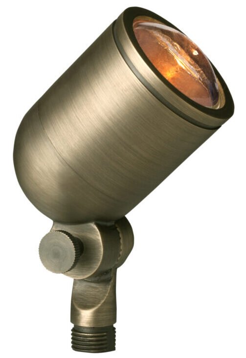 Brass Lensed Bullet, Antique Bronze, No Lamp