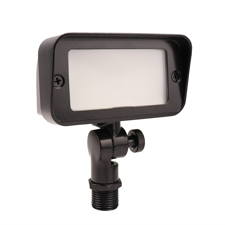 Aluminum Architectural Grade Flood Light, Black, No Lamp