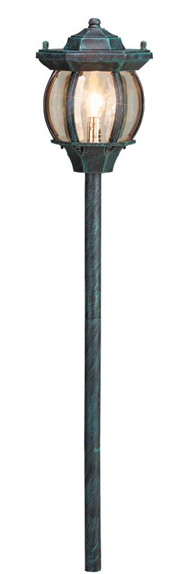 Aluminum Lantern, Verde Green, No Lamp