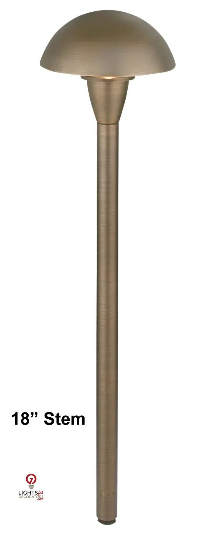 Brass RGB-WW Bluetooth 18" Mushroom Area Light, Antique Bronze, 1W-5W LED