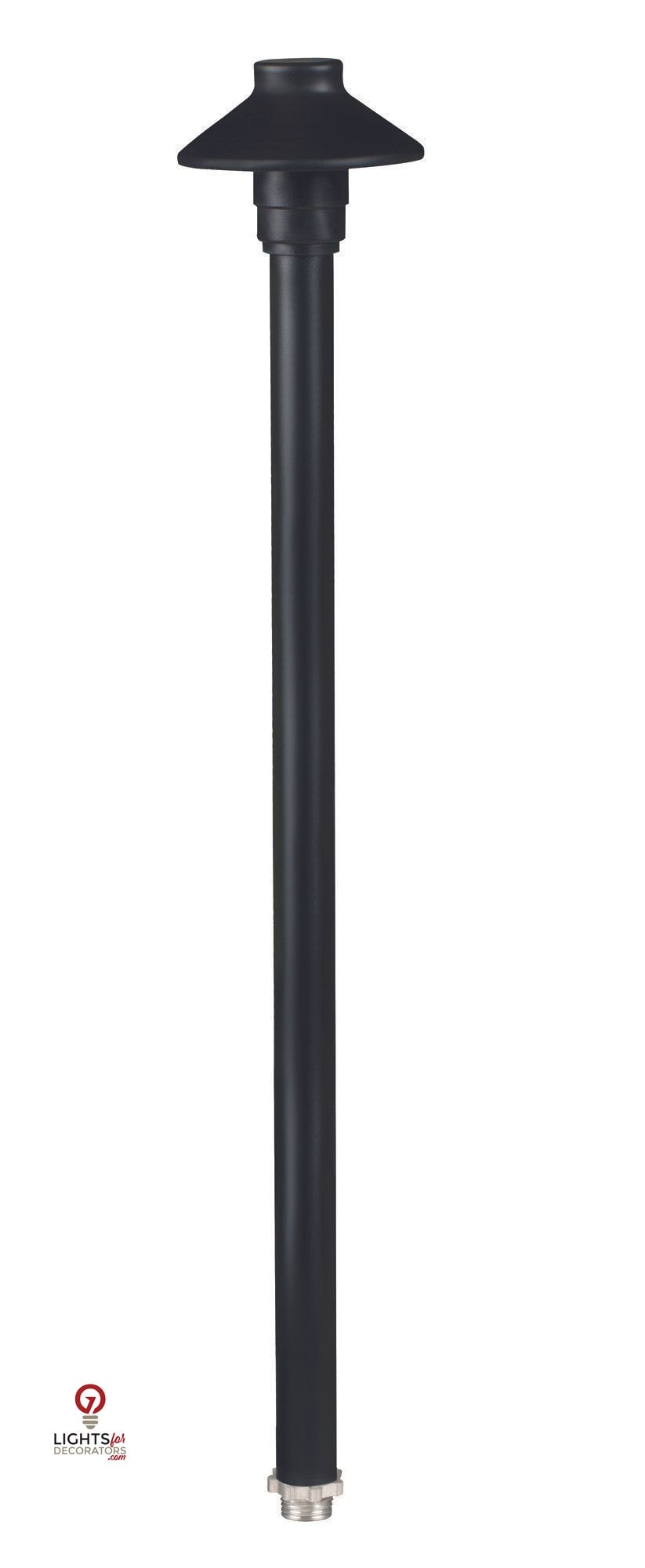 Aluminum Mini Umbrella, 18" Stem, Black, No Lamp