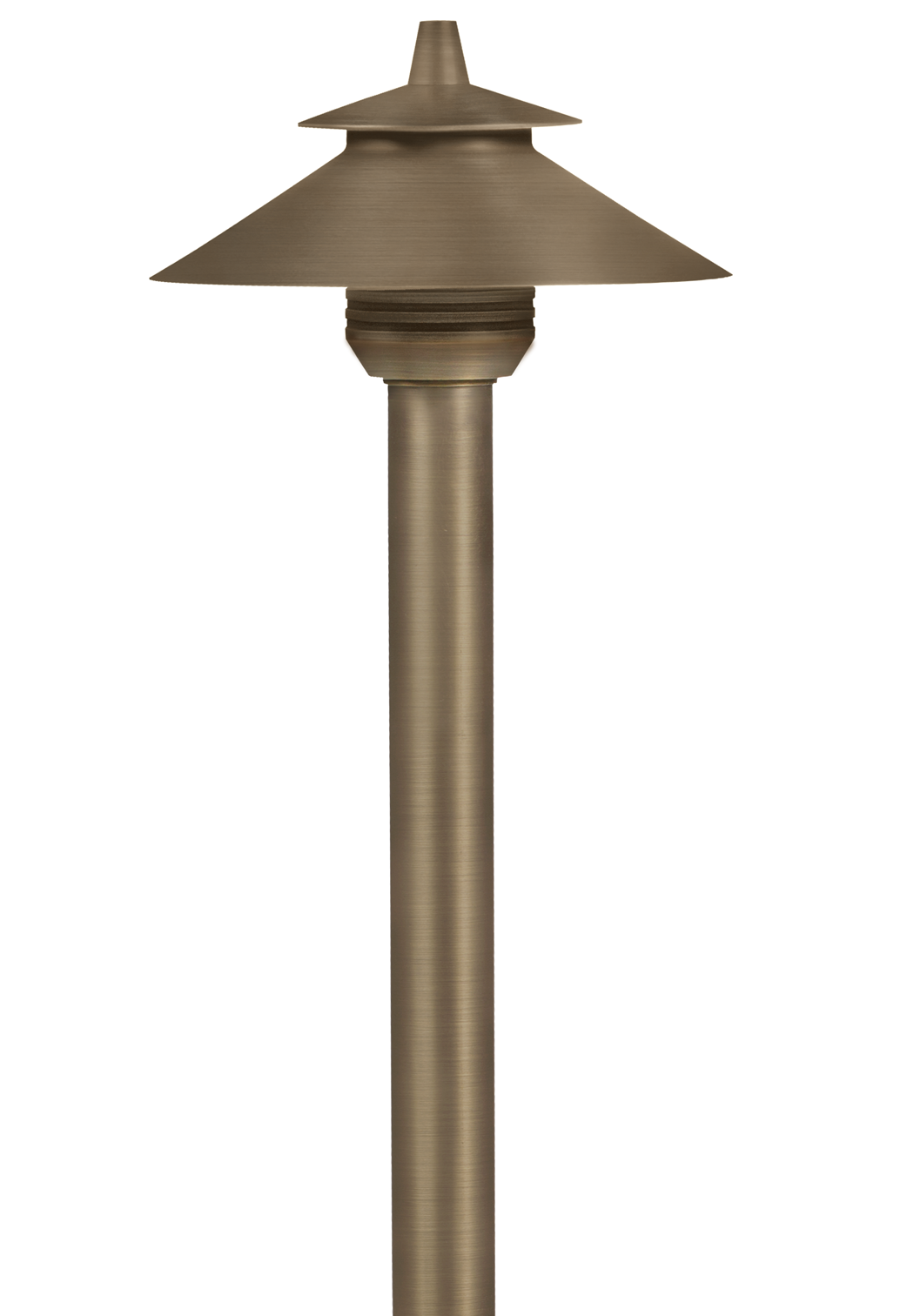 Brass Small Umbrella, Antique Bronze, No Lamp — view 1