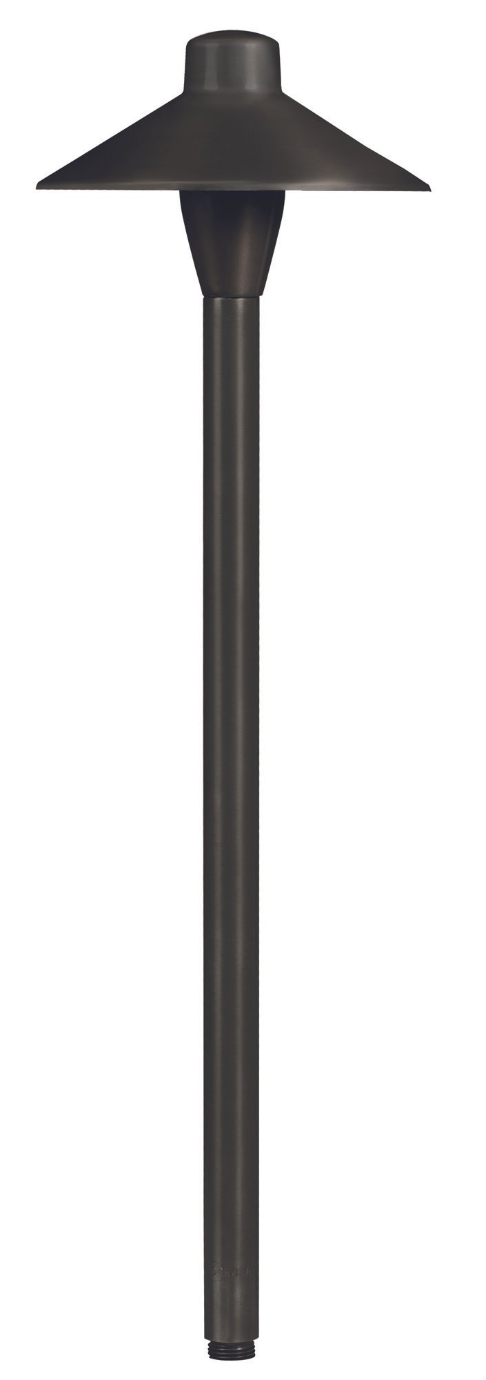 Brass Umbrella 12" Stem, Gun Metal, No Lamp — view 1