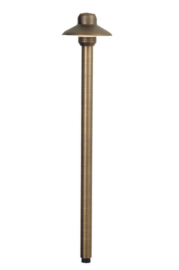 Brass Umbrella 26" Stem, Antique Bronze, No Lamp — view 1