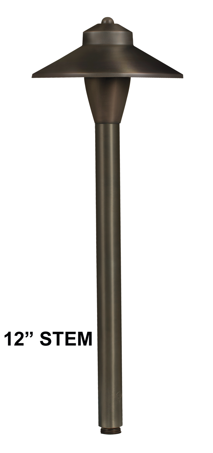 Brass RGB-WW Bluetooth 12" Umbrella Area Light, Gun Metal, 1W-5W LED — view 1